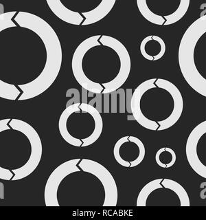 Vector Hintergrund nahtlose Muster mit kreisförmigen Pfeilen für Ihr Design. Stock Vektor