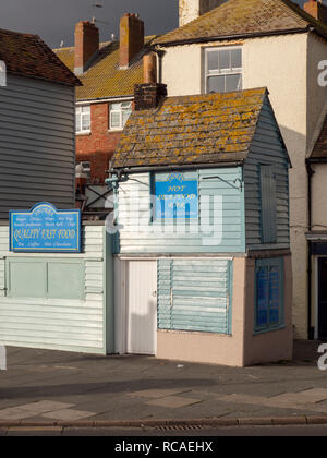 Die Ufer heiß Seafood Bar Hastings, East Sussex, Großbritannien Stockfoto