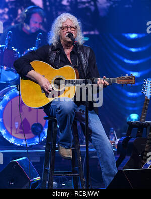 Stuart, FL, USA. 14 Jan, 2019. Arlo Guthrie führt am Lyric Theatre am Januar 14, 2019 in Stuart, Florida. Quelle: MPI04/Medien Punch/Alamy leben Nachrichten Stockfoto