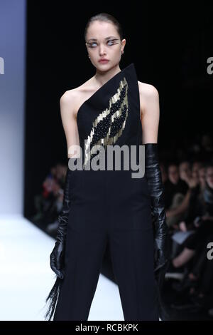 Berlin, Deutschland, 15. Januar 2019, Irene Luft Modenschau auf der Mercedes-Benz Fashion Week (Mbfw) Herbst/Winter 2019 im eWerk Berlin in Berlin-Mitte. Bild: Sao Struck/Alamy leben Nachrichten Stockfoto