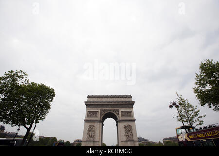 Januar 15, 2019 - Paris, Paris, China - der Arc de Triomphe ist eine der bekanntesten Sehenswürdigkeiten in Paris. (Bild: © SIPA Asien über ZUMA Draht) Stockfoto