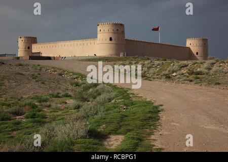 Sinus Silas Fort in Sur, Oman, Arabische Halbinsel, dem Nahen Osten, Asien Stockfoto