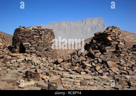 Der Bienenstock Gräber von al-ayn am Rande des Jebel Misht Bergrücken, im Bereich zwischen den Städten Bat und Al-Ayn in der Stockfoto