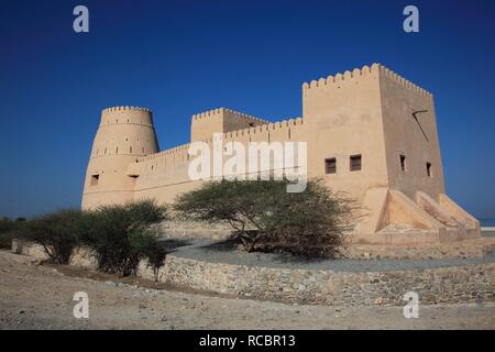 Bukha Fort, Bukha, in der omanischen Exklave Musandam, Oman, Arabische Halbinsel, dem Nahen Osten, Asien Stockfoto