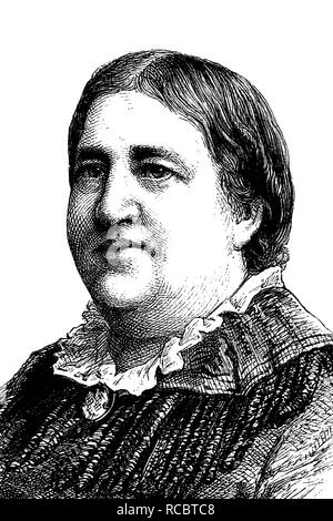 Friederike Wilhelmine Auguste Schmidt, 1833-1902, ein Deutscher Lehrer und Autor, Mitbegründer des Allgemeinen Deutschen Frauen Stockfoto