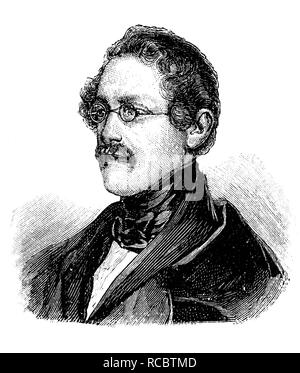 Anton Alexander Graf von Auersperg, 1806-1876, Pseudonym Anastasius Gruen, slowenische Zelenec, ein Politiker und deutschsprachigen Raum Stockfoto