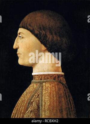 Sigismondo Pandolfo Malatesta. Museum: Musée du Louvre, Paris. Autor: Piero della Francesca. Stockfoto