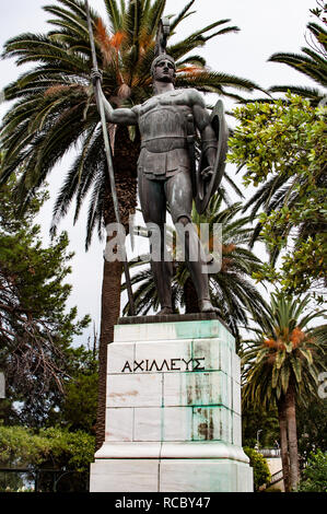 Statue des Achilles in Achilleion Palast Stockfoto