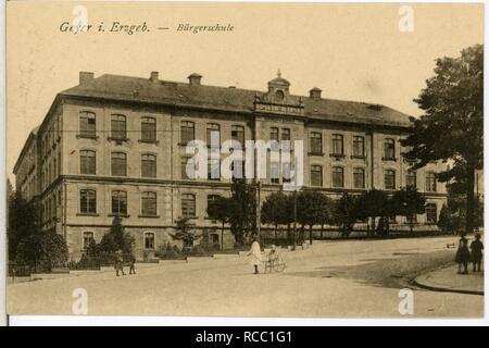 11123 - Geyer-1910 - Bürgerschule - Stockfoto