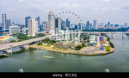 Singapore Flyer, Riesenrad, Singapur Stockfoto