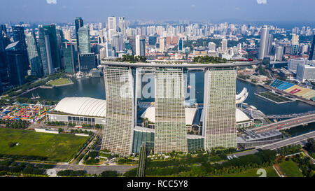 Marina Bay Sands Resort, Singapur Stockfoto