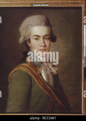 Porträt von Fürst Iwan Mikhaylovich Dolgorukov (1764-1823). Museum: Museum der russischen Kunst, Kiew. Autor: Levitsky, Dmitri Grigorievich. Stockfoto