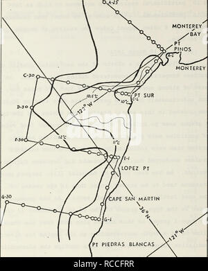 . Verteilung der suspendierten Partikel aus der kalifornischen Küste von San Francisco Bay bis Cape San Mart? in.. Ozeanographie. MONTEREY. Kap SAN MARTIN PT Piedras Blancas. Bitte beachten Sie, dass diese Bilder sind von der gescannten Seite Bilder, die digital für die Lesbarkeit verbessert haben mögen - Färbung und Aussehen dieser Abbildungen können nicht perfekt dem Original ähneln. extrahiert. Diddlemeyer, Lawrence Florian. Monterey, Kalifornien: Naval Postgraduate School; Springfield, Virginia: von nationalen Technische Informationen Service verfügbar Stockfoto
