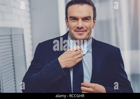 Sicher netter Mann, bereit zu sein Stockfoto