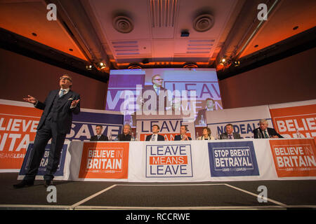 Lassen' bedeutet Verlassen" gehalten im Queen Elizabeth II Conference Centre bietet: Atmosphäre, Wo: London, Großbritannien Wann: 14 Dec 2018 Credit: Wheatley/WANN Stockfoto