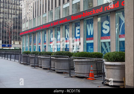 Allgemeine Ansicht GV der News Corporation, 1211 Avenue of the Americas, New York, NY 10036, USA. Das Gebäude dient als weltweiten Hauptsitz Stockfoto