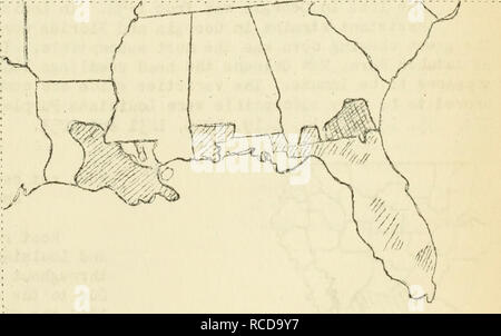 . Krankheiten aus Baumwolle, Zuckerrohr, Wald, Bäume, Zierpflanzen und verschiedene Pflanzen in den Vereinigten Staaten im Jahre 1919. Fibre Pflanzen Krankheiten und Schädlinge United States; Zucker Pflanzen Krankheiten und Schädlinge United States; Bäume Krankheiten und Schädlinge United States; Pflanzen, Zierpflanzen Krankheiten und Schädlinge in den Vereinigten Staaten. 284: I: o. Von: Jo. von Bundesland: County: Bezirke Stute: Grafschaft Bezirke: Besuchte vi stationiert, Georgien: V/ayne: 1: Louisiana Plaquemines 7 iPierce: 1'^ointe Coupé: 7. Klammern: 1 Kapids 5 St. Charles 10 IV^ issisEippi Harrison 1 St. James 14 Jackson 1 St. Johr der Täufer: 12 Jefferson 1 St. Landry 8. Stockfoto