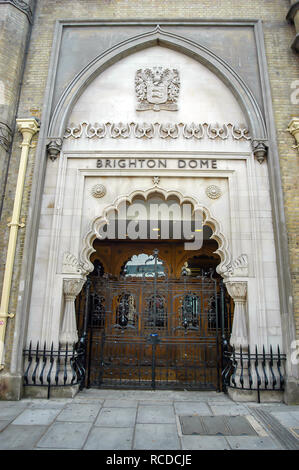 Brighton Dome Haupteingang, Brighton, England Stockfoto