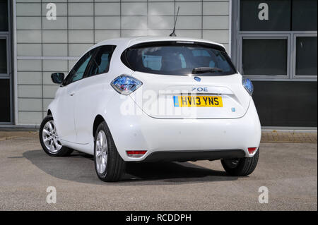 2013 Renault Zoe kompaktes Elektrofahrzeug (EV) Stockfoto