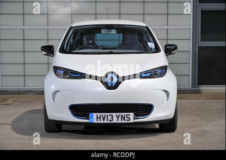 2013 Renault Zoe kompaktes Elektrofahrzeug (EV) Stockfoto