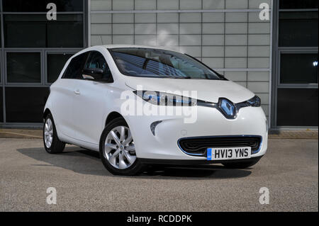 2013 Renault Zoe kompaktes Elektrofahrzeug (EV) Stockfoto