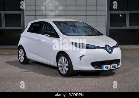 2013 Renault Zoe kompaktes Elektrofahrzeug (EV) Stockfoto