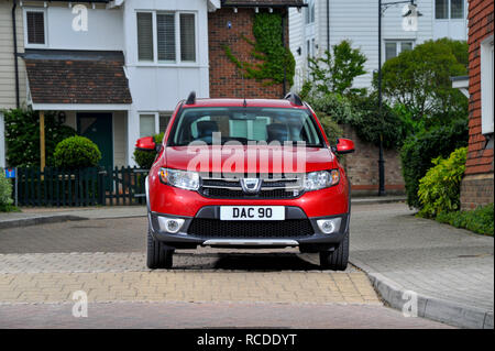 2013 Dacia Sandero Stepway compact soft Offroader SUV-Auto Stockfoto