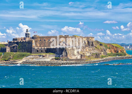 Castillo San Felipe del Morro Festung in San Juan, Puerto Rico Stockfoto