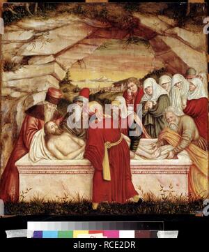 Die grablegung. Museum: Staat A Puschkin-Museum für bildende Künste, Moskau. Autor: Cranach, Lucas, der Ältere. Stockfoto