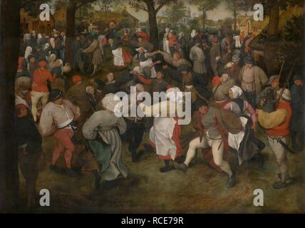 Der Tanz der Braut. Museum: Königliches Museum für Schöne Künste, Antwerpen. Autor: Bruegel (Brueghel), Pieter, der Ältere. Stockfoto