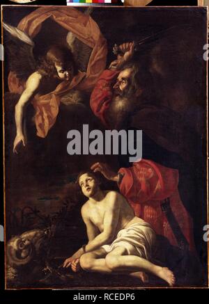 Abrahams Opfer Isaak. Museum: Staat A Puschkin-Museum für bildende Künste, Moskau. Autor: CARACCIOLO, BATTISTELLO. Stockfoto