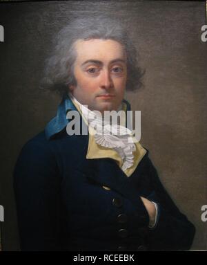 Portrait von Marie-Jean Hérault de Séchelles (1759-1794). Museum: Musée Carnavalet, Paris. Autor: LANEUVILLE, JEAN-LOUIS. Stockfoto