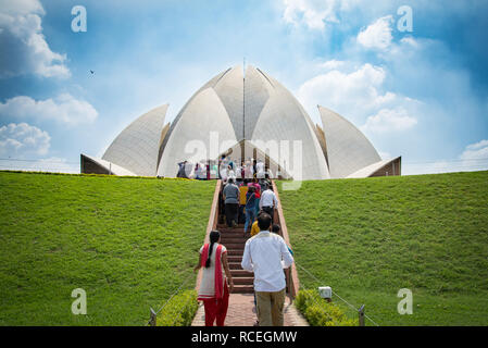 Lotus-Tempel in Neu-Delhi Stockfoto