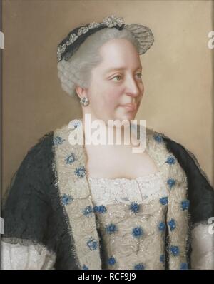 Porträt von Kaiserin Maria Theresia von Österreich (1717-1780). Museum: Rijksmuseum, Amsterdam. Autor: LIOTARD, JEAN-ETIENNE. Stockfoto