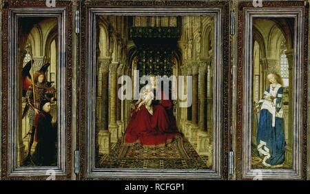 Die Dresdner Altarbild (Triptychon). Museum: Staatliche Kunstsammlungen Dresden. Autor: VAN EYCK, Jan. Stockfoto