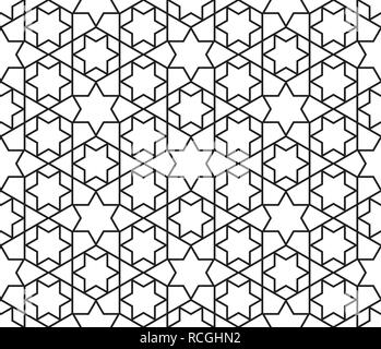 Nahtlose islamischen Muster, vector art design Stock Vektor