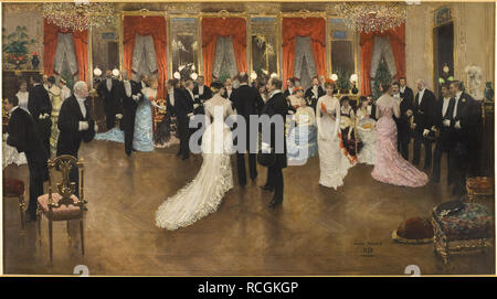 Soirée. Museum: Musée d'Orsay, Paris. Autor: Beraud, Jean. Stockfoto