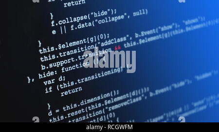 Programmierung html Application Code auf einem Bildschirm Stockfoto