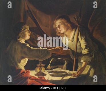 Esau und Jakob. Museum: private Sammlung. Autor: STOM, Matthias. Stockfoto