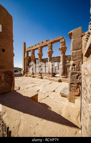 Philae Tempel Assuan Ägypten Stockfoto