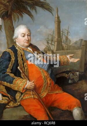 Pierre André de Suffren de Saint Tropez (1729-1788). Museum: Musée de l'Histoire de France, Château de Versailles. Autor: BATONI, Pompeo Girolamo. Stockfoto