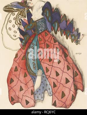 Kostüme für das Ballett "La Légende de Joseph" von Richard Strauss. Museum: private Sammlung. Autor: Bakst, Leon. Stockfoto