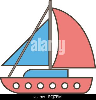 Vektor Yacht Symbol Stock Vektor