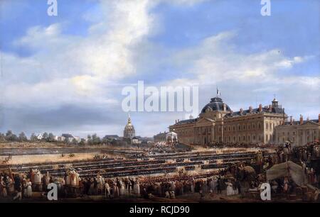 Verteilung der Flaggen, um die National Guard, 29. August 1830. Museum: Musée de l'Histoire de France, Château de Versailles. Autor: DUBOIS, François. Stockfoto