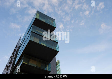 Die Ziviljustiz Center, Neubaugebietes Spinningfields entfernt, Manchester Stockfoto