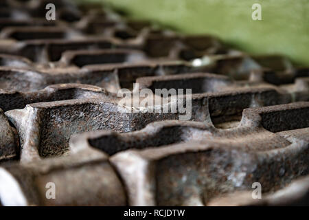 Fragment der Battle Tank Hintergrund Stockfoto