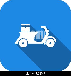 Vektor Lieferung Motorrad Symbol Stock Vektor