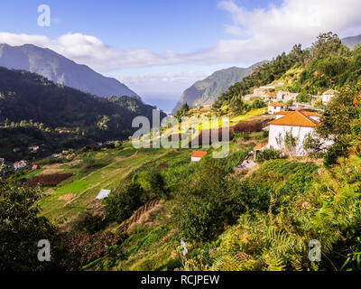 Blick auf den Norden der Insel Madeira, Portugal. Stockfoto