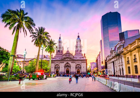 Santiago de Chile, Plaza de Armas, dem Hauptplatz von Chile Hauptstadt Stockfoto