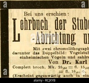 . Gefiederte Welt. Vögel. 5 Rr. 12. Sie gefieberte SSett. 3 eitfcÂ § tift für Sogellieb^ aber, = 3) ter Ã¼cf uiib = Â§ Ã ¤ itblev. 129 ^.^^''' 111 oiiafamit Dorsuatidiev9 Ef (iia enticit ueiieubEt uoii Ben iicutvoleii Â £ oiiaugebietfii au Bev ievfaifc^ jtÃ¼vHfdjeu Â".Â" reiije fianinieiib, hnuptjÃ ¤ djlid) fiiv iDat) Vf Ãeiiiiev § beÂ* lBC' geeignet, fd) auf oielleidjt (iiibe Jlptil, Jeben: Fällt aber Dom 1. biz lÃ¼iigfienÃ ¤ 4. DJai oSi-x babeii. Â' iferfaubt unter (SleroÃ¼tiv fic | Cvcr. ftÃ ¤ tjue foiDie lnfunjt iiejunier lebeuber unb 5. | 335 ] Crottlieb Wanek, ÃJogel^ onM., Prag: (Â© Ã¶Ã¶ mm). ^f Ã¼ei Uli! Ã Stockfoto